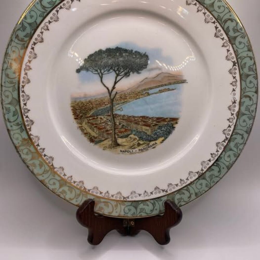 Richard Ginori Napoli Panorama Plate ā 10", Italian Porcelain Souvenir